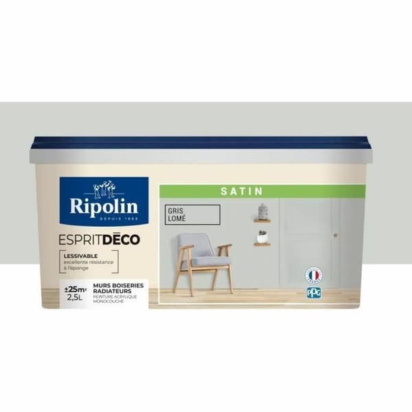 Grundfärg Ripolin Grå Satinfinish 2,5 L