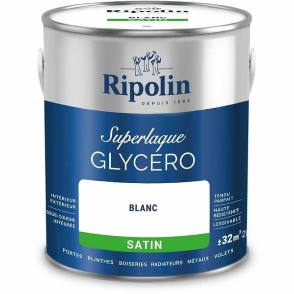 Pohjamaali Ripolin 447559 Valkoinen Satiiniviimeistely 2 L