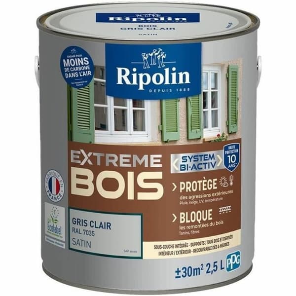 Pohjamaali Ripolin Harmaa Satiiniviimeistely 2,5 L