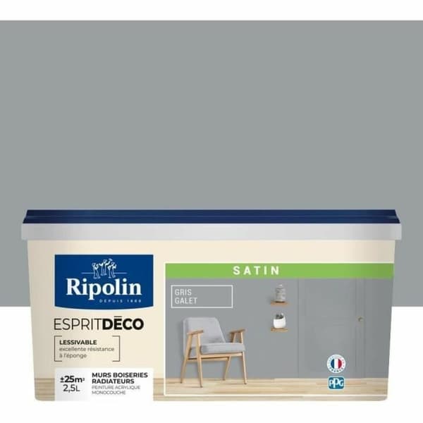 Grundfärg Ripolin Grå Satinfinish 2,5 L