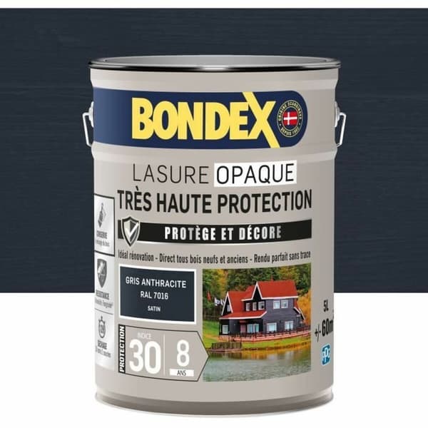 Grunderingsmaling Bondex Grå Satin finish 5 L