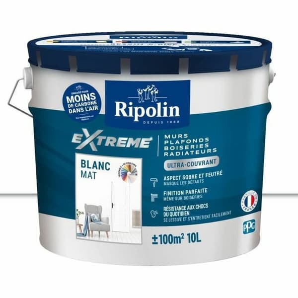 Grunderingsmaling Ripolin Hvid Mat 10 L