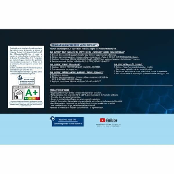 Grunderingsmaling Ripolin Hvid Mat 2,5 L