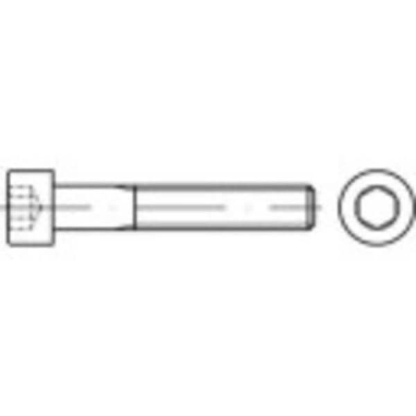 TOOLCRAFT TO-5372757 Cylindrisk pin M2 5 mm 6-kantig inre ISO 4762 rostfritt stål A4 100 st(s)