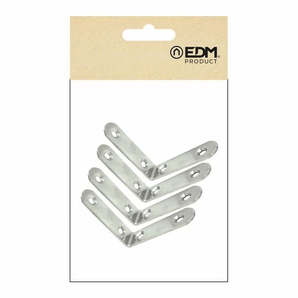 Ställ fyrkantigt EDM 86092 an24 Rostfritt stål 6 x 6 x 1,9 cm 4 antal