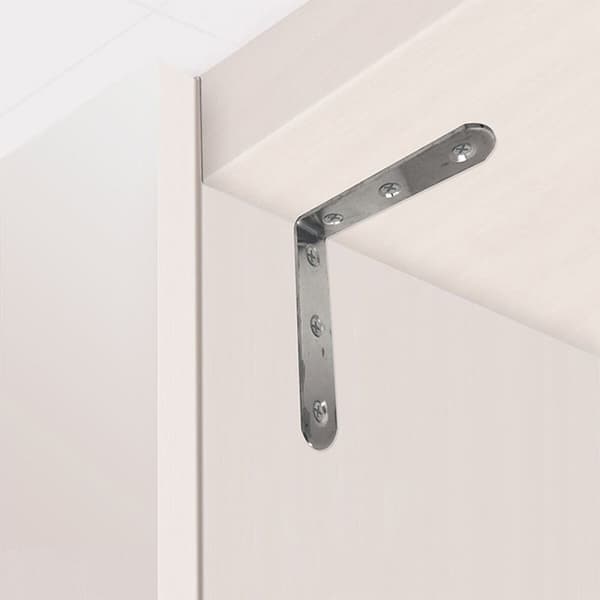 Kulmaviivain EDM 86093 an24 Ruostumaton teräs 8 x 8 x 1,9 cm 4 osaa