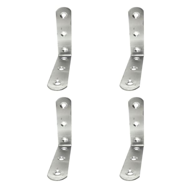 Kulmaviivain EDM 86093 an24 Ruostumaton teräs 8 x 8 x 1,9 cm 4 osaa