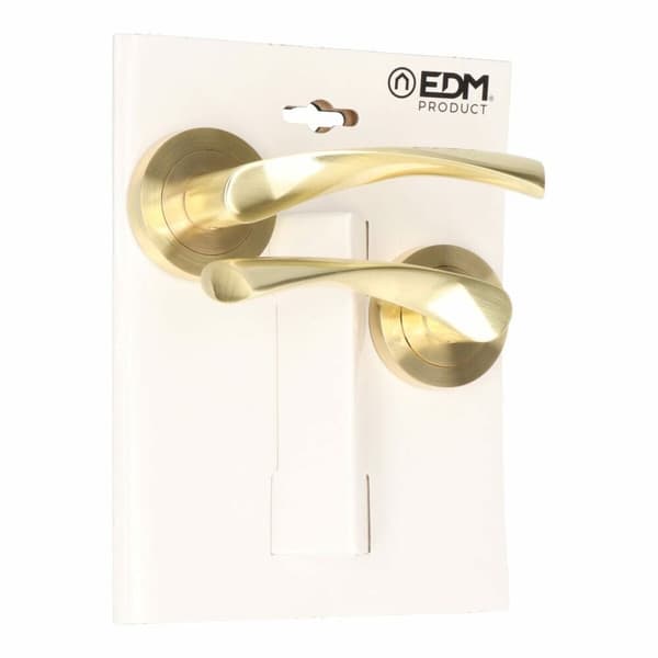Kahvasetti EDM 86031 707 Alumiini Ø 6,5 x 12 cm Messinki Kullattu