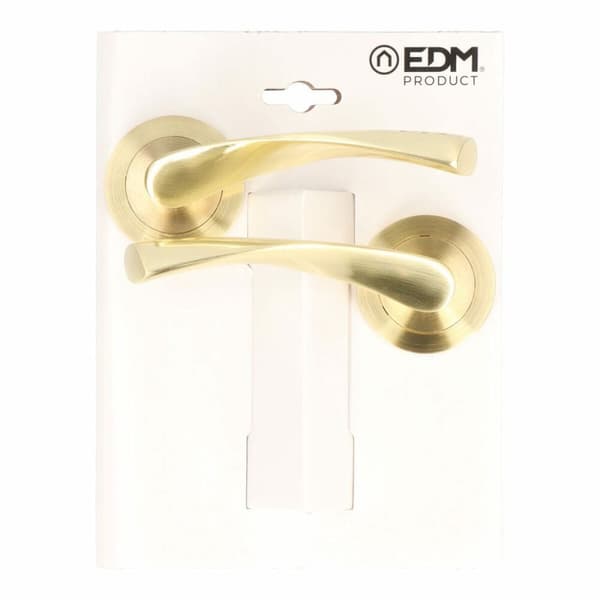 Kahvasetti EDM 86031 707 Alumiini Ø 6,5 x 12 cm Messinki Kullattu
