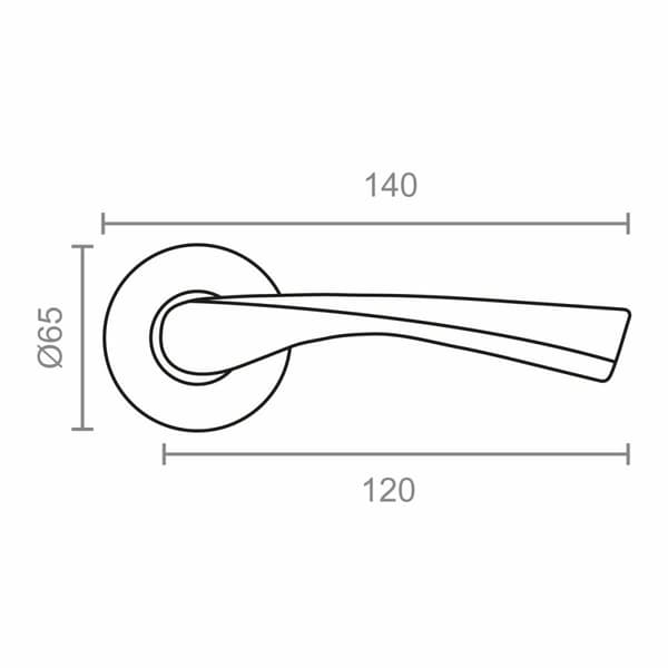 Sæt med håndtag EDM 86033 707 Aluminium Ø 6,5 x 12 cm