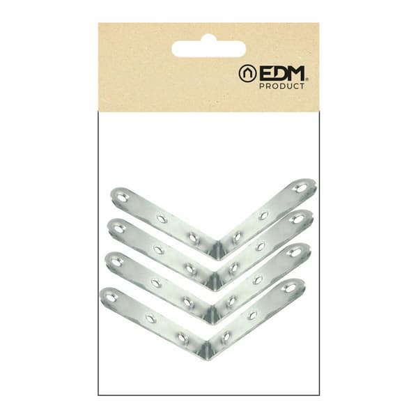 Ställ fyrkantigt EDM 86094 an24 Rostfritt stål 10 x 10 x 1,9 cm 4 antal