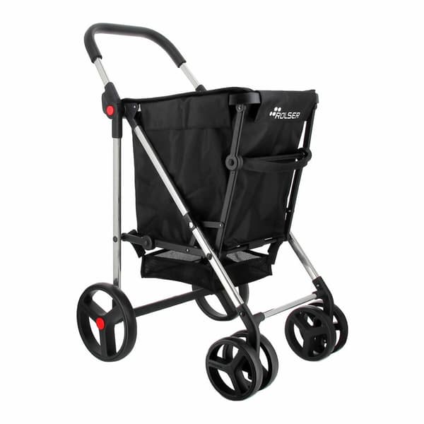 Ostoskärry Rolser basket mf 4b Musta 50 L