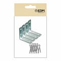 Miniatyrbilde 2 av 4: Vinkelfeste EDM 86086 an02 Stål 8 x 8 x 1,5 cm 4 enheter