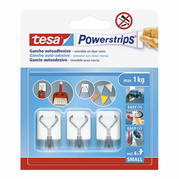 Krog til ophæng TESA Powerstrips S Auto bindemiddel