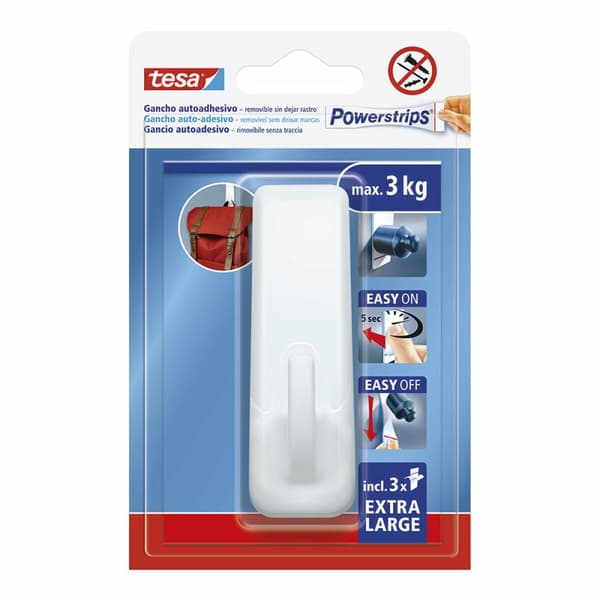 Upphängningskrok TESA Powerstrips XL Sjävhäftande