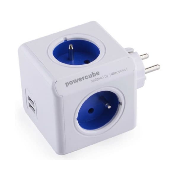 Forlængerledning Spand Allocacoc PowerCube Original USB (E)