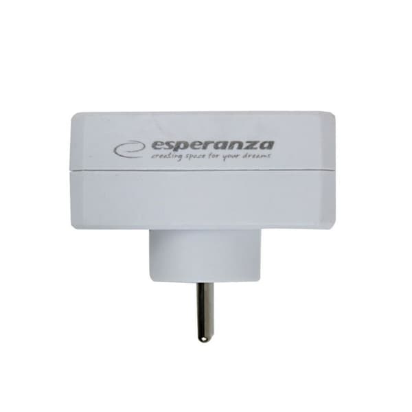 Stikadpater Esperanza ELK305W 2 Stik