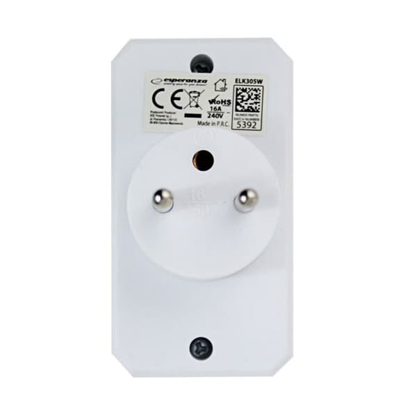 Stikadpater Esperanza ELK305W 2 Stik
