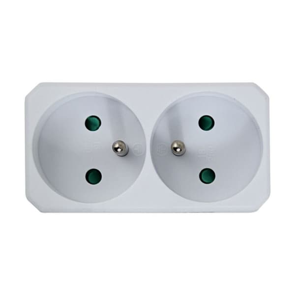 Stikadpater Esperanza ELK305W 2 Stik