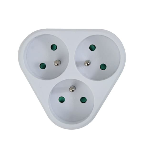 Stikadpater Esperanza ELK303W 3 Stik