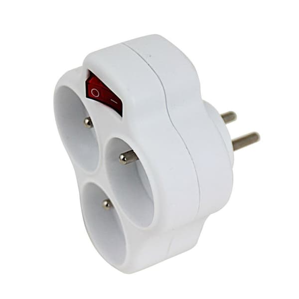 Stikadpater Esperanza ELK304W 3 Stik