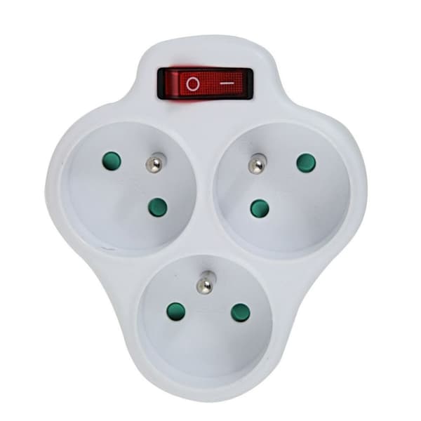 Stikadpater Esperanza ELK304W 3 Stik