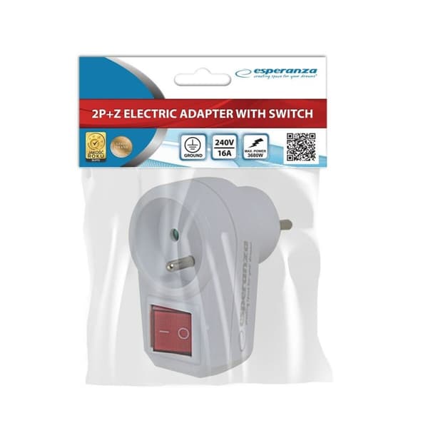 Pistokeadapteri Esperanza ELK301W