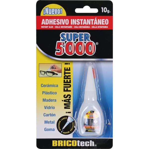 Omedelbar vidhäftning Bricotech Super 5000 10 g (24 antal)