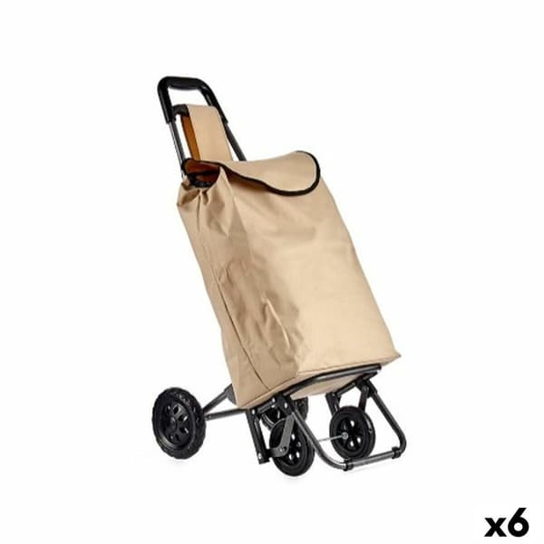 Kundvagn Kinvara WR3069-3 Svart Beige 30 L 22 x 98 x 38 cm (6 antal)