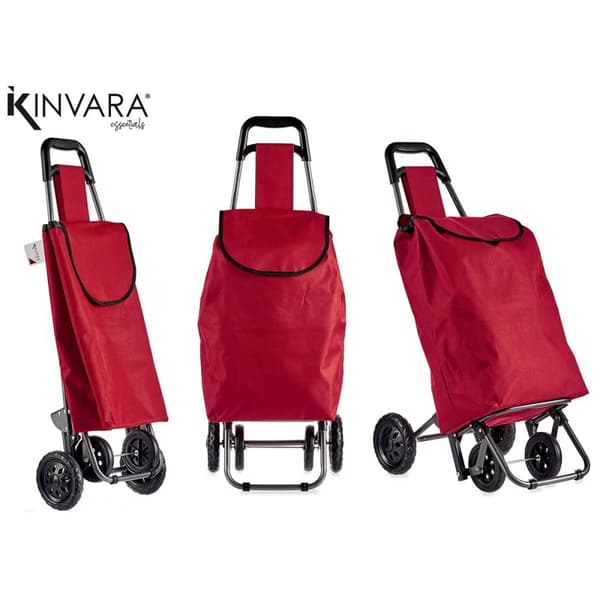 Ostoskärry Kinvara WR3069-2 Musta Punainen 22 x 98 x 38 cm (6 osaa)