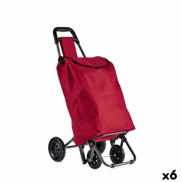 Ostoskärry Kinvara WR3069-2 Musta Punainen 22 x 98 x 38 cm (6 osaa)