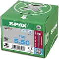 Miniatyrbild 3 av 3: SPAX Universalskruv 1.4567-0207000350203, platt kupolhuvud, T-Star plus, 4CUT, rostfritt stål A2, -