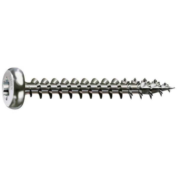 SPAX Universalskruv 1.4567-0207000350203, platt kupolhuvud, T-Star plus, 4CUT, rostfritt stål A2, -