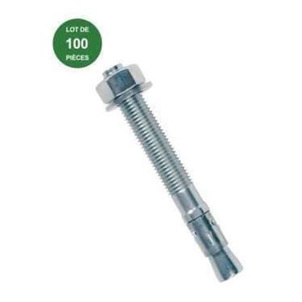 Ankarbultar - FISCHER - 505528 - Elektrogalvaniserat stål - Låda med 100 st - Lång gänga