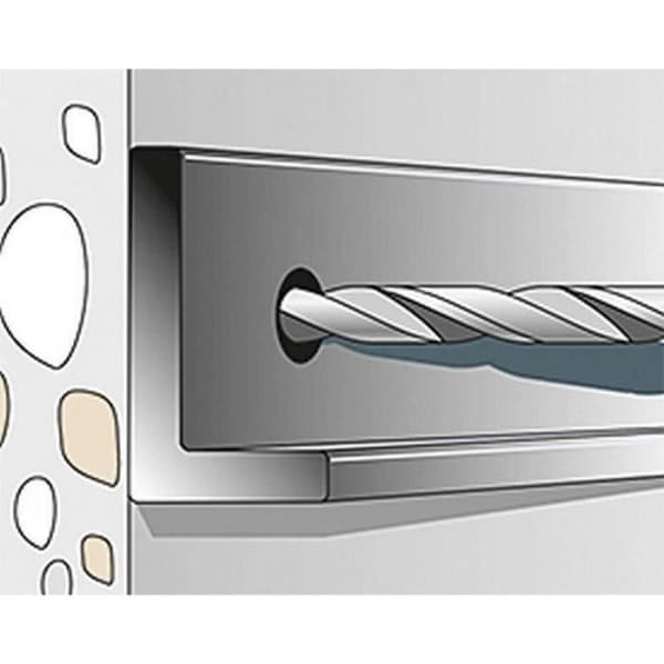 fischer ULTRACUT FBS II Set med 100 betongskruvar 6 x 55 M8/M10 I för fastsättning av skenor, metallprofiler, rör