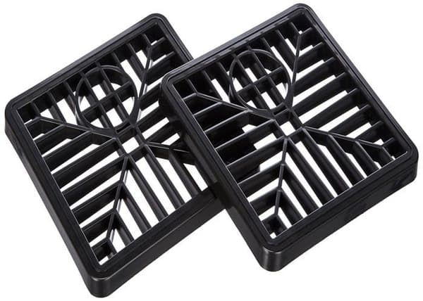 Bulk hårdvara - BH05743 - Plast Gulley Grille, 150 mm (6") fyrkantig - svart, paket med 2
