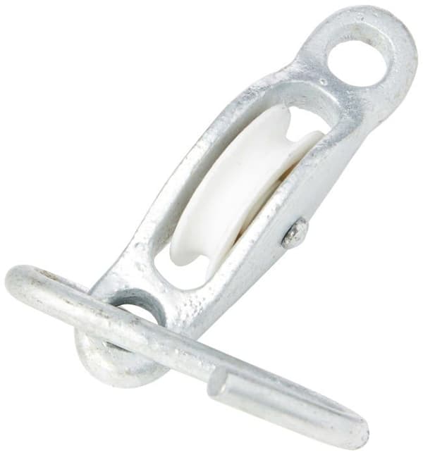 Merriway - BH05880 - Remskiva för klädstreck med krok, 32 mm diameter, galvaniserad