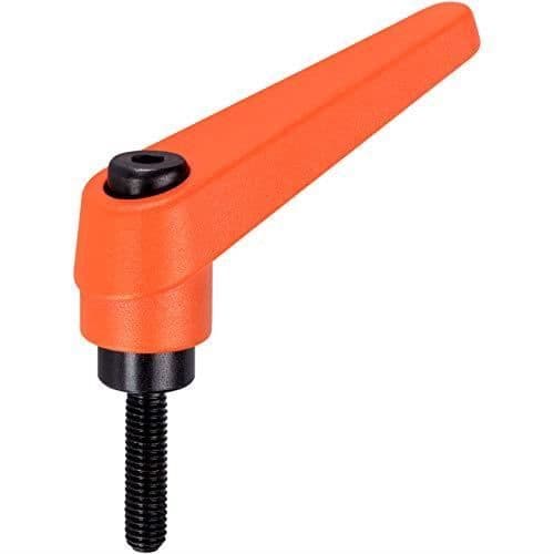 HALDER Justerbar spännarm Orange d1 = 14 mm / d2 = M6 / l1 = 12 mm - 24400.0131