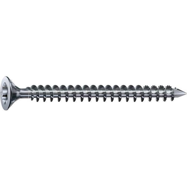 SPAX Set om 20 skruvar för träkonstruktion, 12 x 600 mm, T-STAR plus, fäste med frästa spår, komplett gängad, spets