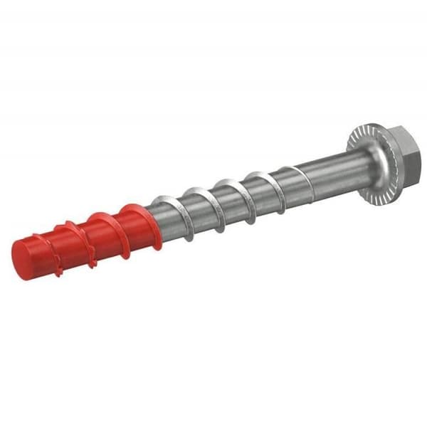 Fischer ULTRACUT FBS II Betongskruvar A4 8 x 60 10/-US 50 Pack för fixering av räcken, metallprofiler,