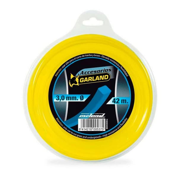 Tråd till trimmer Garland 71023c4230 Ø 3 mm Fyrkantig 42 m Nylon