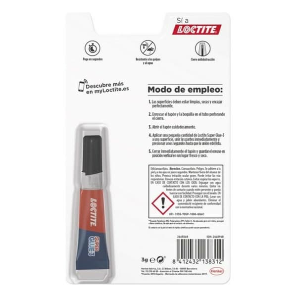 Liima Loctite Super Glue 3 (3 g)
