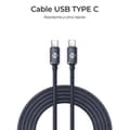 Miniatyrbillede 7 af 11: USB-C til USB-C-kabel Subblim OPTIMUS Sort 2 m