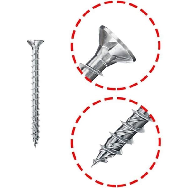 Fischer PowerFast II - Trä- och spånskiveskruv 3,5x30 - Paket med 300