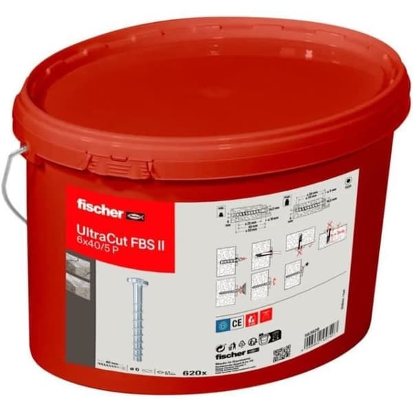 Vis med rund huvud fischer UltraCut FBS II 6 x 405 med PanHead