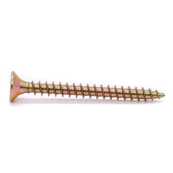 M3x25mm (30 kpl) litteäkantaiset ristipääruuvit, uppokantaiset kipsilevyruuvit klipsillä, ristipää, keltainen, metalliruuvit sisärakennusprojekteihin