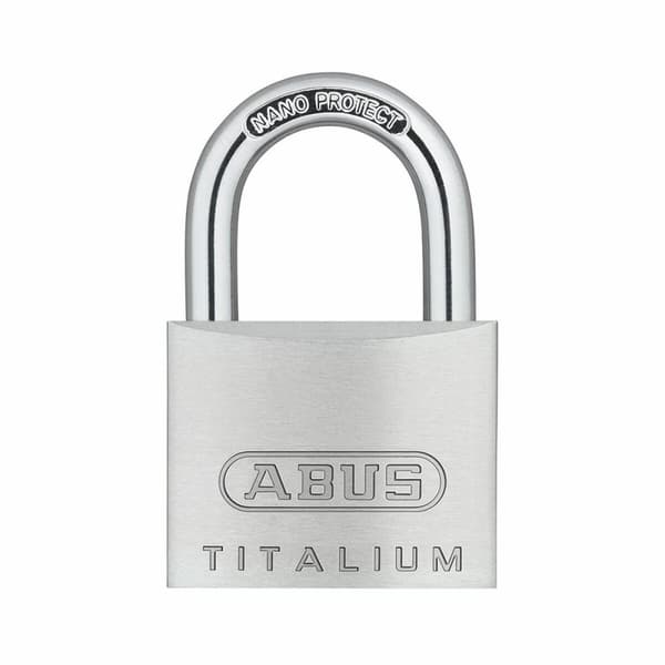 Hänglås med nyckel ABUS Titalium 64ti/50 Aluminium Rektangulär
