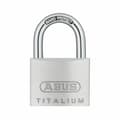 Miniatyrbillede 1 af 3: Nøgle hængelås ABUS Titalium 64ti/50 Aluminium Rektangulær