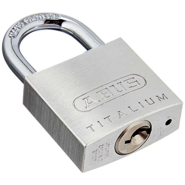 Hengelås med nøkkel ABUS Titalium 64ti/30 Rektangulær