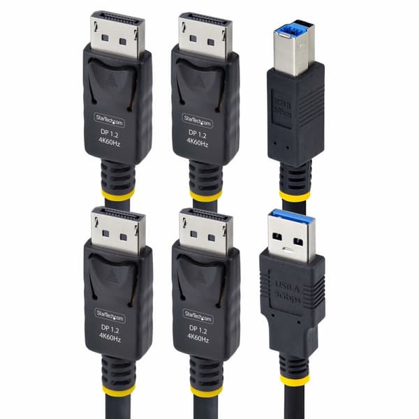 Kabeladapter Startech DDU1226-KVM-CABLE Svart 1,8 m